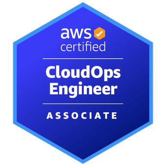 Official badge for AWS Certified CloudOps Engineer - Associate
